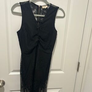 Elegant Black Lace Dress